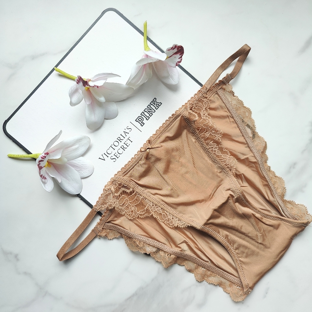 NWT VICTORIA'S SECRET DREAM ANGELS SMOOTH LACE-TRIM MINI STRING BIKINI PANTY TOF